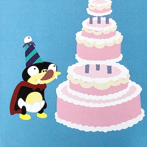 Nibbler Futurama Carte d'anniversaire vierge recyclée