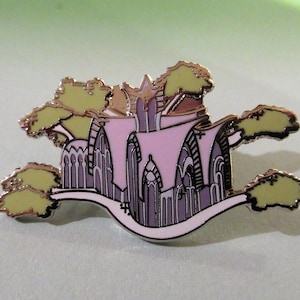 Fantasy Elf Tree House Hard Enamel Pin Badge