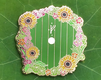 Pin de solapa de esmalte duro Bag End Garden
