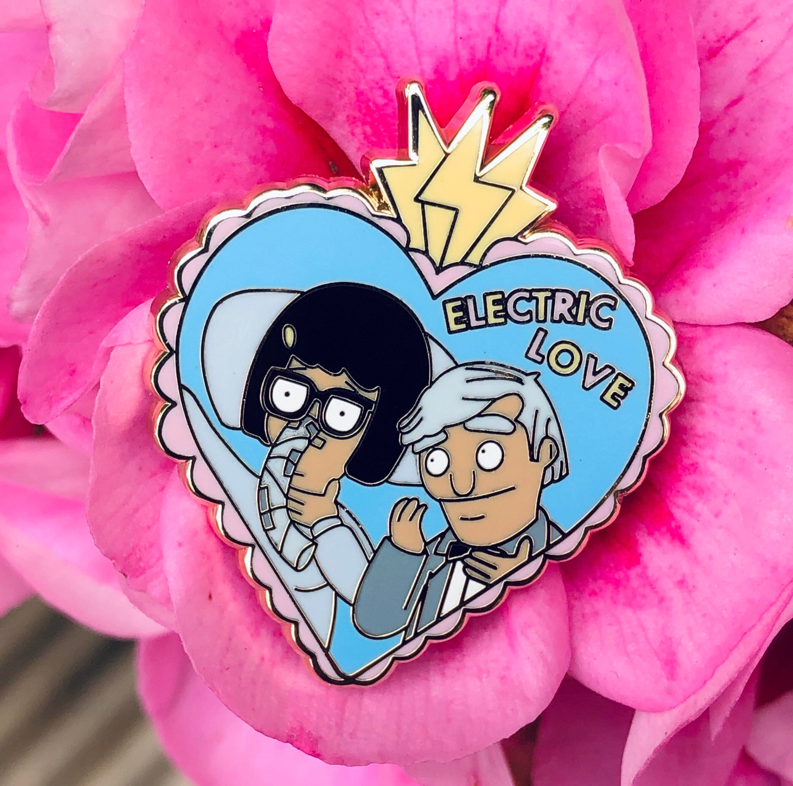 Electric Love Bob's Burgers Hard Enamel Lapel Pin Badge Etsy