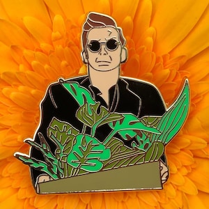 Demon Houseplant Enthusiast Hard Enamel Lapel Pin Badge