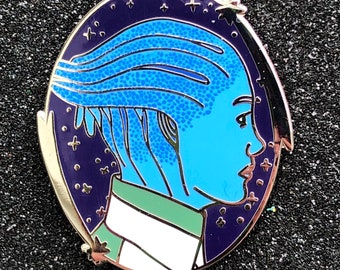 Liara T’Soni Mass Effect Cameo Hard Enamel Lapel Pin Badge