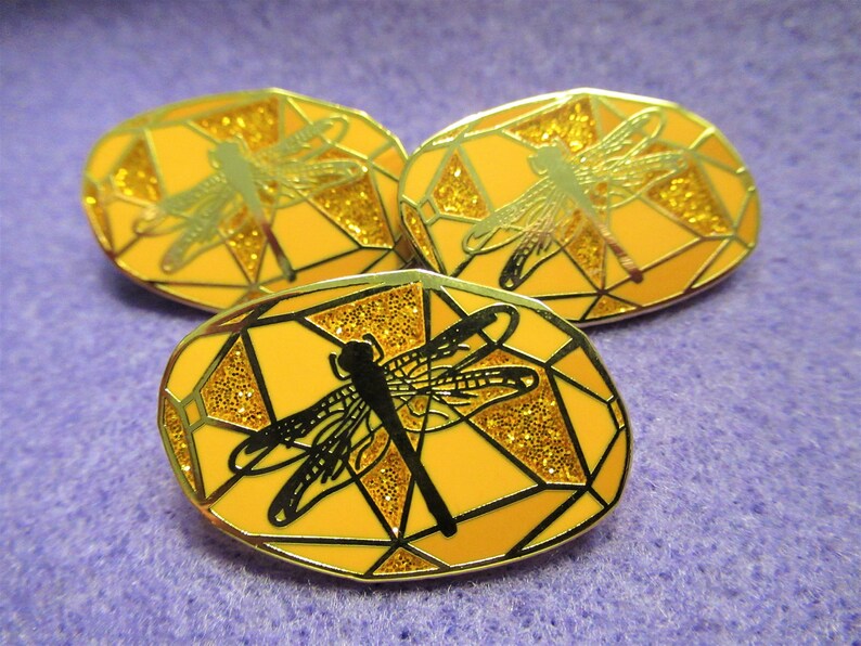 Dragonfly in Amber Outlander Hard Enamel Lapel Pin Badge With Etsy