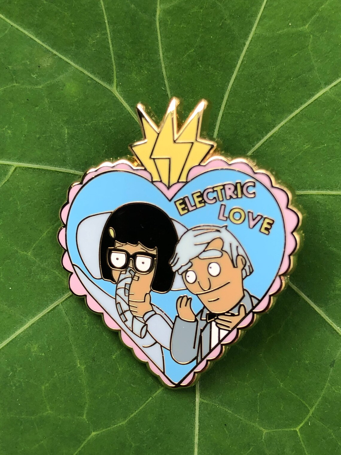 Electric Love Bob's Burgers Hard Enamel Lapel Pin Badge Etsy