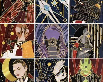 Mass Effect Tarot Inspired Prints, A5, recycled 300gsm