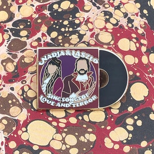 Nadja and Laszlo Songs of Love and Terror Vinyl What We Do In The Shadows Hard Enamel Lapel Pin Badge image 5