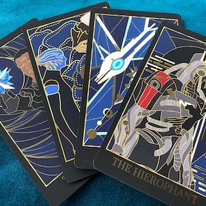 Mass Effect Inspired Major Arcana Gold Foiled Tarot Cards