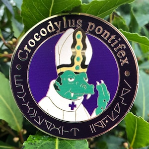 Adesivo de vinil metálico dourado The Space Pope, Futurama