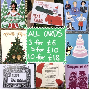 La confezione multipla ALL CARDS offre auguri e cartoline di Natale A6 riciclate
