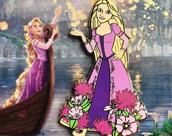 Rapunzel Flower Significati Fantasy Hard Enamel Lapel Pin Badge