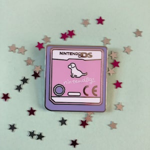 Nintendogs Game Cartridge inspired Hard Enamel Lapel Pin Badge