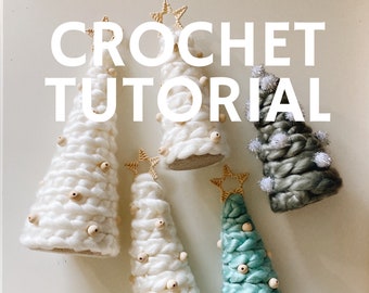 DIY Christmas Tutorial // Britta Tabletop Christmas Tree // Beginner Friendly Crochet Pattern