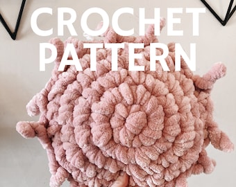 CROCHET PATTERN // Boho Sunshine Throw Pillow // Soleil Sun Cushion // Cozy Fall Home Accent