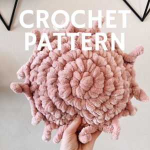 CROCHET PATTERN // Boho Sunshine Throw Pillow // Soleil Sun Cushion // Cozy Fall Home Accent