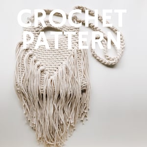 CROCHET PATTERN // Sundance Crossbody Clutch Bag // Summer Festival Purse Pattern // Modern Easy Boho Crochet