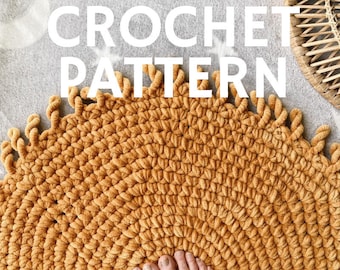 HÄKELMUSTER // Boho Sunshine Teppich // Solaris Sonnenmatte // Cosy Hygge Home Decor