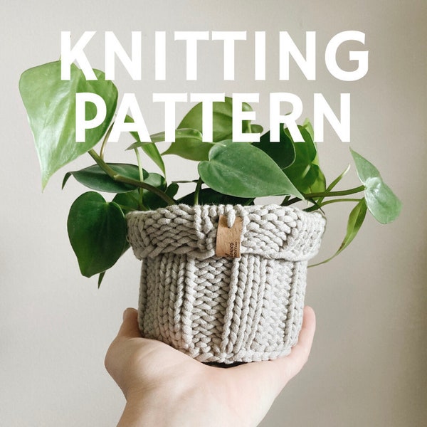 KNITTING PATTERN // Aster Knit Plant Cozy Pattern // PDF Download