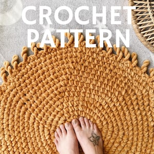 HÄKELMUSTER // Boho Sunshine Teppich // Solaris Sonnenmatte // Cosy Hygge Home Decor