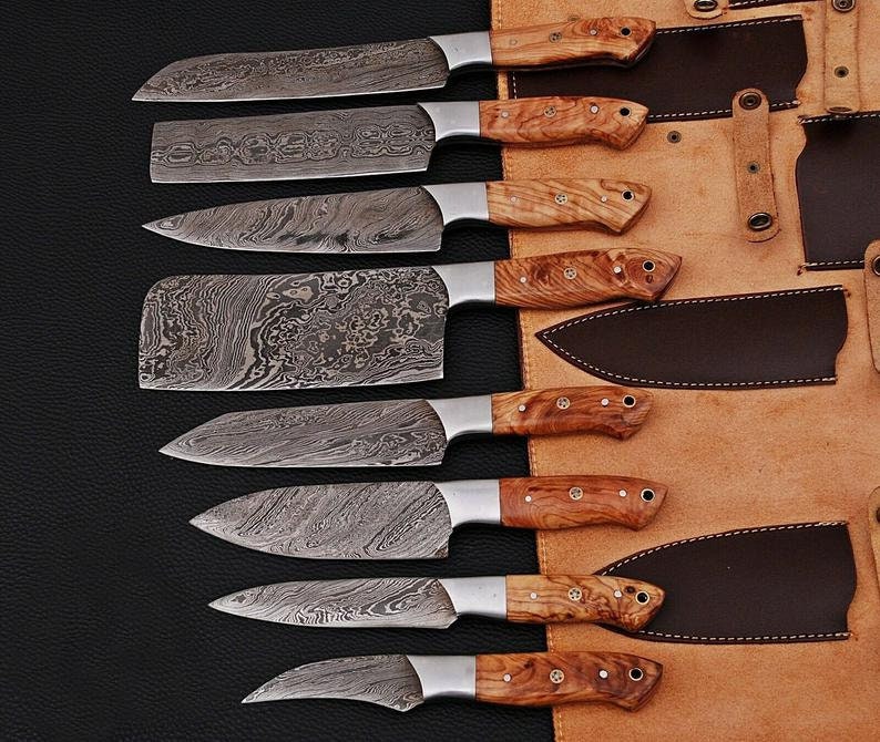 Canvas Micarta Knife Handle Scales- BROWN & BLACK- 1/4 x 1.5 x 5