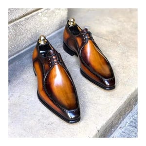 black and orange dress shoes Vinci Leather The Gemena Black / Orange Shoe Bit Dress Loafer