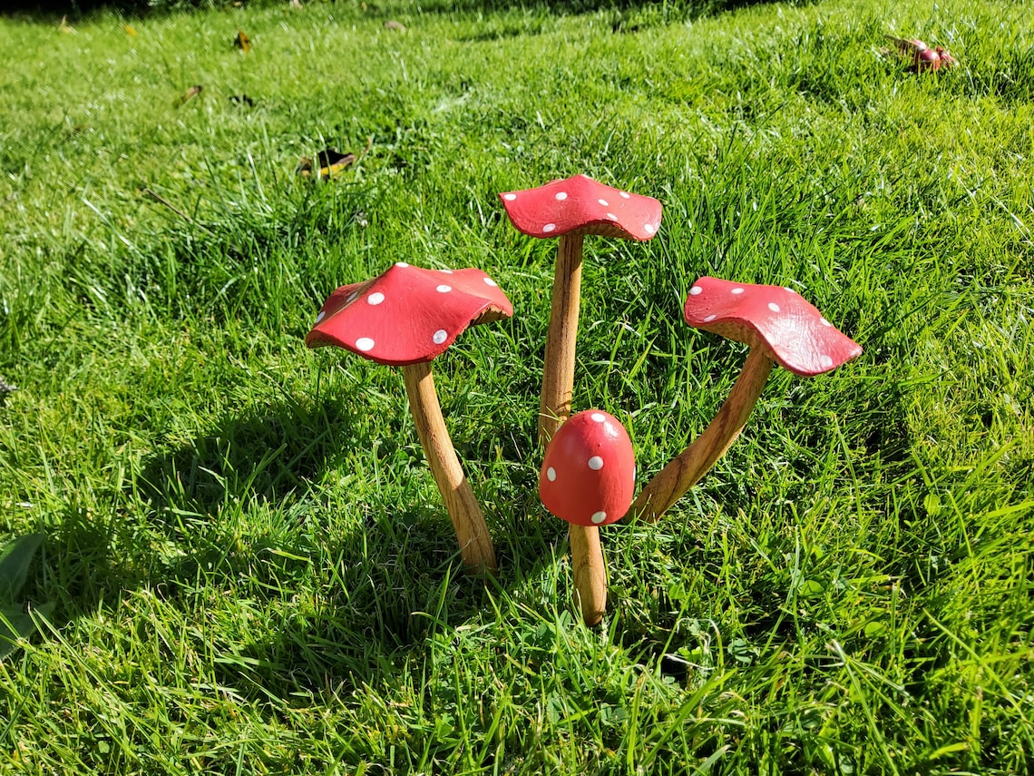 Magical mushroom garden ornament faery garden fairies Etsy