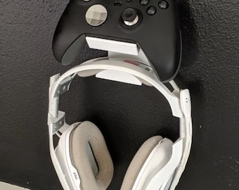 Headphone and controller 3d printed wall mount