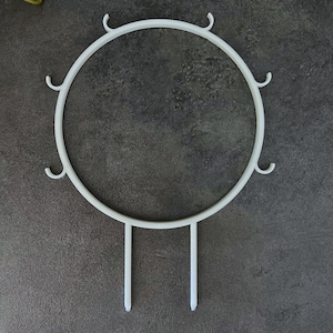 Small Hoop Trellis with Hooks, Eco Friendly Plant Trellis for Climbing Plants, Plant Stake for Pothos, Gift for Her, Hoya Plant Trellis