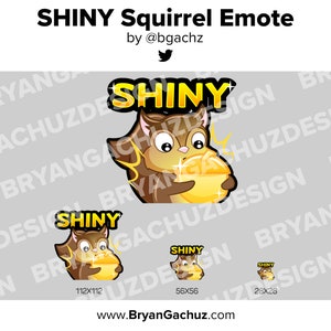 SHINY Squirrel Emote per Twitch, Discord o Youtube
