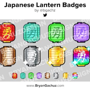 Lantern Twitch Badges Bit Badges Channel Points Discord Badges Youtube Badges Subscriber Badges Facebook Badges Tiktok Badges