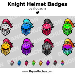 Knight Twitch Badges Bit Badges Channel Points Discord Badges Youtube Badges Subscriber Badges Facebook Badges Tiktok Badges