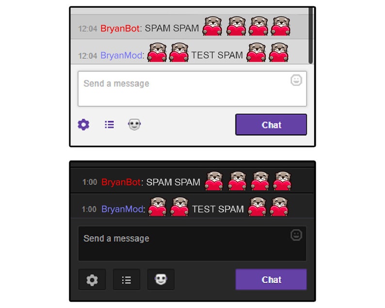 Otter Wave Rage Love HYPE Discord or Youtube Sad and Pat Emotes for Twitch