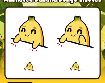 Animated Bongo Banana Emote | Cute Banana GIF for Twitch, Discord, YouTube & VTubers