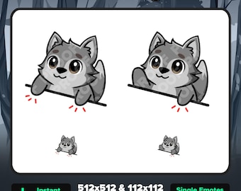 Animated Bongo Wolf Emotes for Twitch or Discord