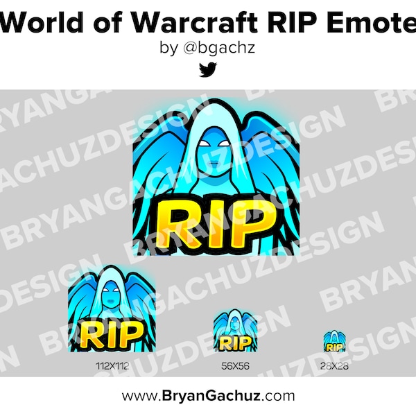 World of Warcraft RIP Emote para Twitch, Discord o Youtube