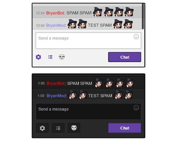 Cute Chibi Wave Hype and Rage Brunette Hair Elf Girl Emotes for Twitch Love Discord or Youtube Sad LUL