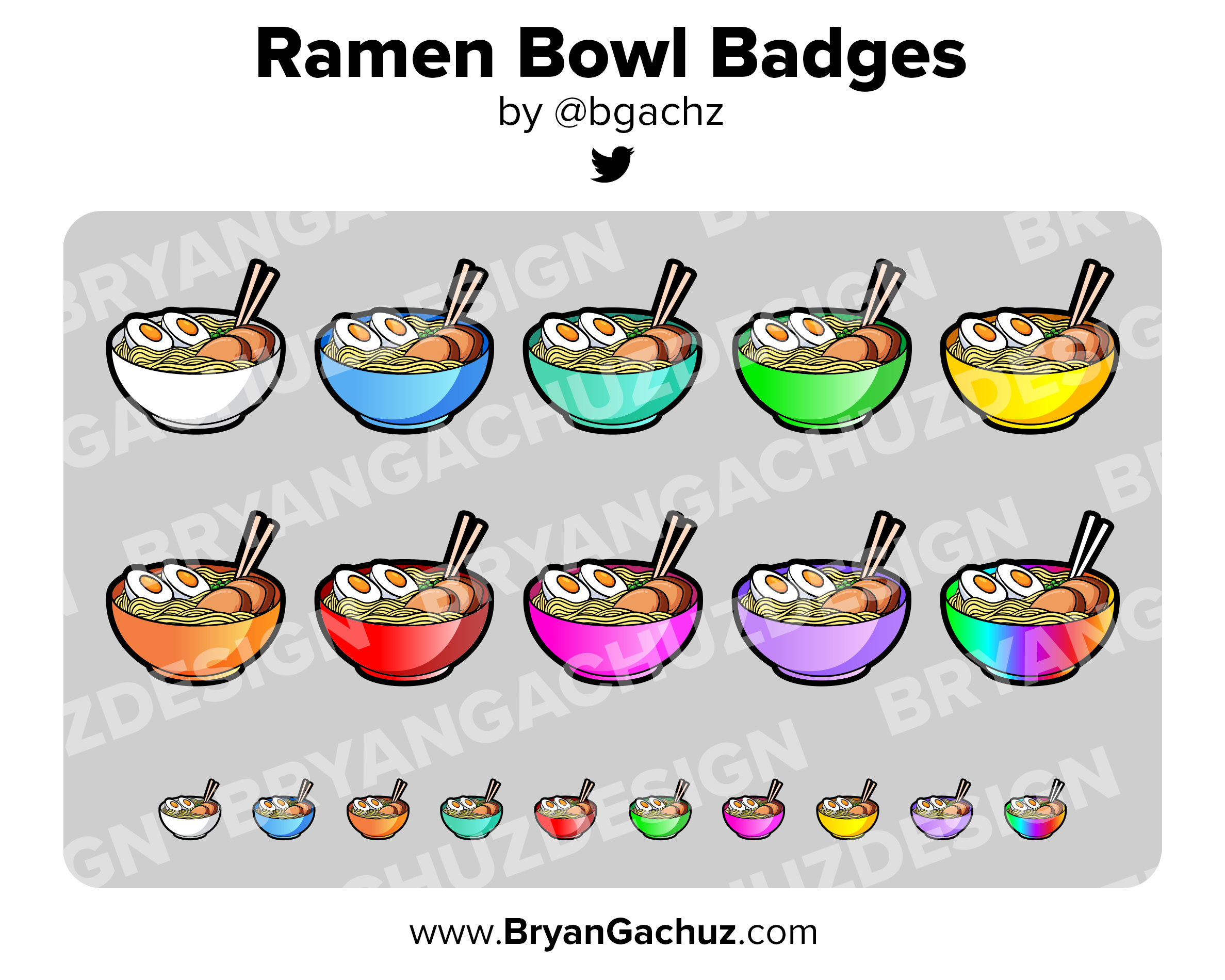 Noodle Box Badge/emote Twitch & Discord Sub Badge / Bit 