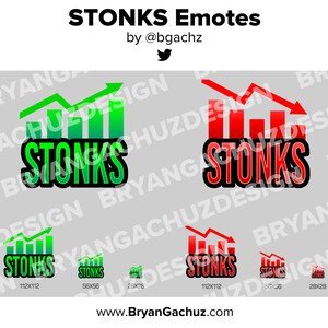 Stocks/STONKS Emotes for Twitch, Discord or Youtube