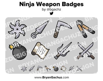 Ninja Twitch Badge Bit Badges Channel Points Discord Badges Youtube Badges Iscriviti Badge Facebook Badge Tiktok Badge