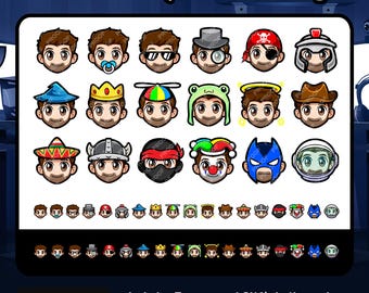 Brown Hair Guy with Beard Twitch Badges Bit Badges Channel Points | Discord, Youtube, Facebook, Tiktok | Subscriber Badges | Loyalty Badges