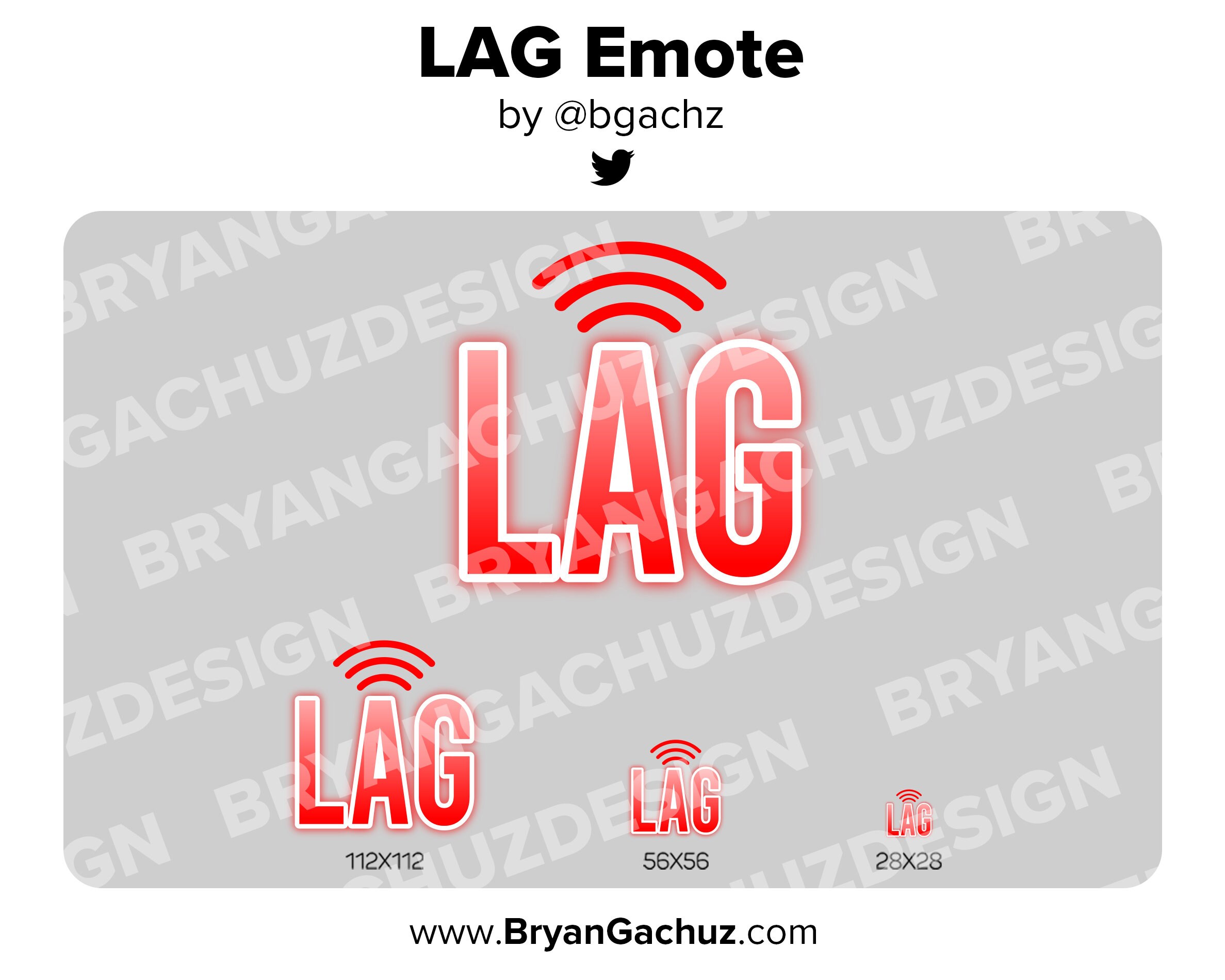 Lag Emote For Twitch Discord Or Youtube Etsy