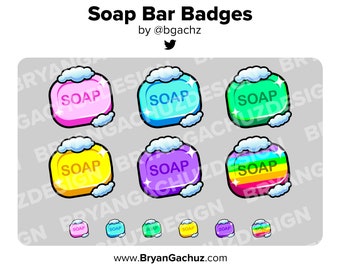 Soap Twitch Badges Bit Badges Channel Points Discord Badges Youtube Badges Subscriber Badges Facebook Badges Tiktok Badges