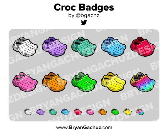 crocs shoe badges