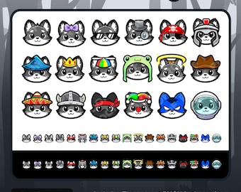 Black Fox Twitch Badges Bit Badges Channel Points Discord Badges Youtube Badges Subscriber Badges Facebook Badges TikTok Badges