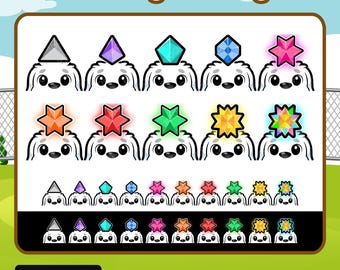 White Dog Bit Badges | Twitch Bits Badges | Bits | White Labrador Dog Bit Badges  | Golden Retriever Bit Badges