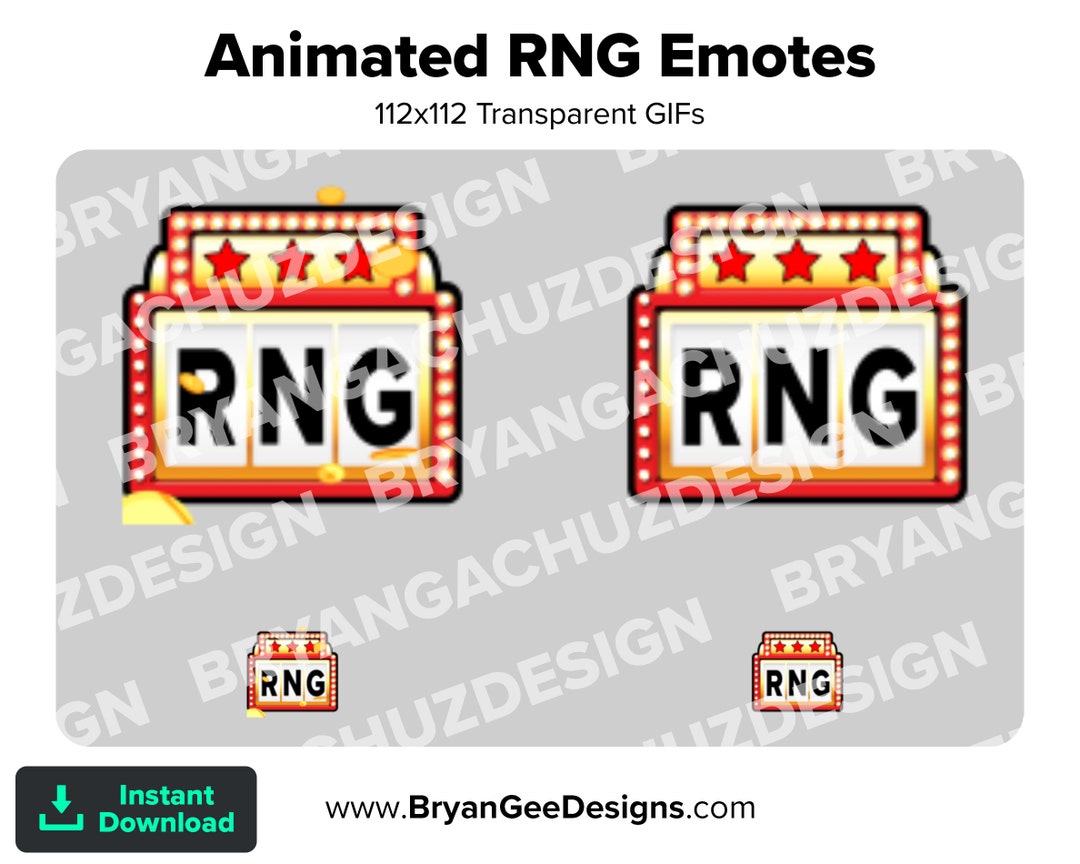 Emote Rng Script Animated RNG Emote for Twitch or Discord - Etsy
