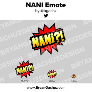 NANI Emote para Twitch, Discord o Youtube