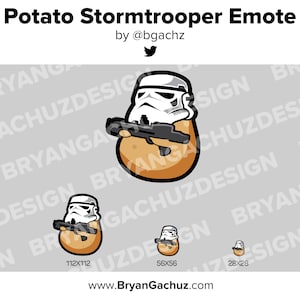 Potato Trooper Emote for Twitch, Discord or Youtube