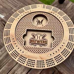 Milwaukeebrewers Cribbage Brettspiel Wurst-Mascots Replica Spiel