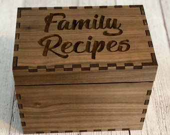 Personalized Family Recipe Box
