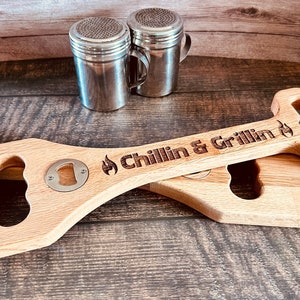Personalized Wooden Red Oak Grill Scraper, unique, grill master, custom